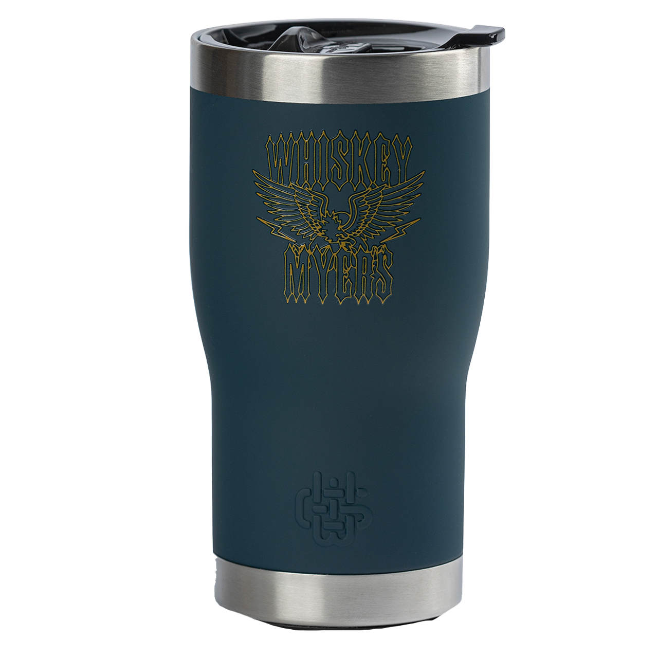 navy-wyld-eagle-logo-tumbler-whiskey-myers-official-merchandise