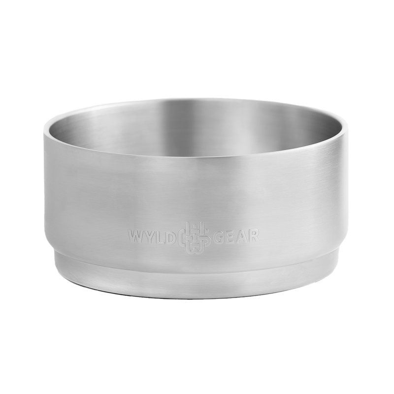 Silver WYLD Gear Dog Bowl