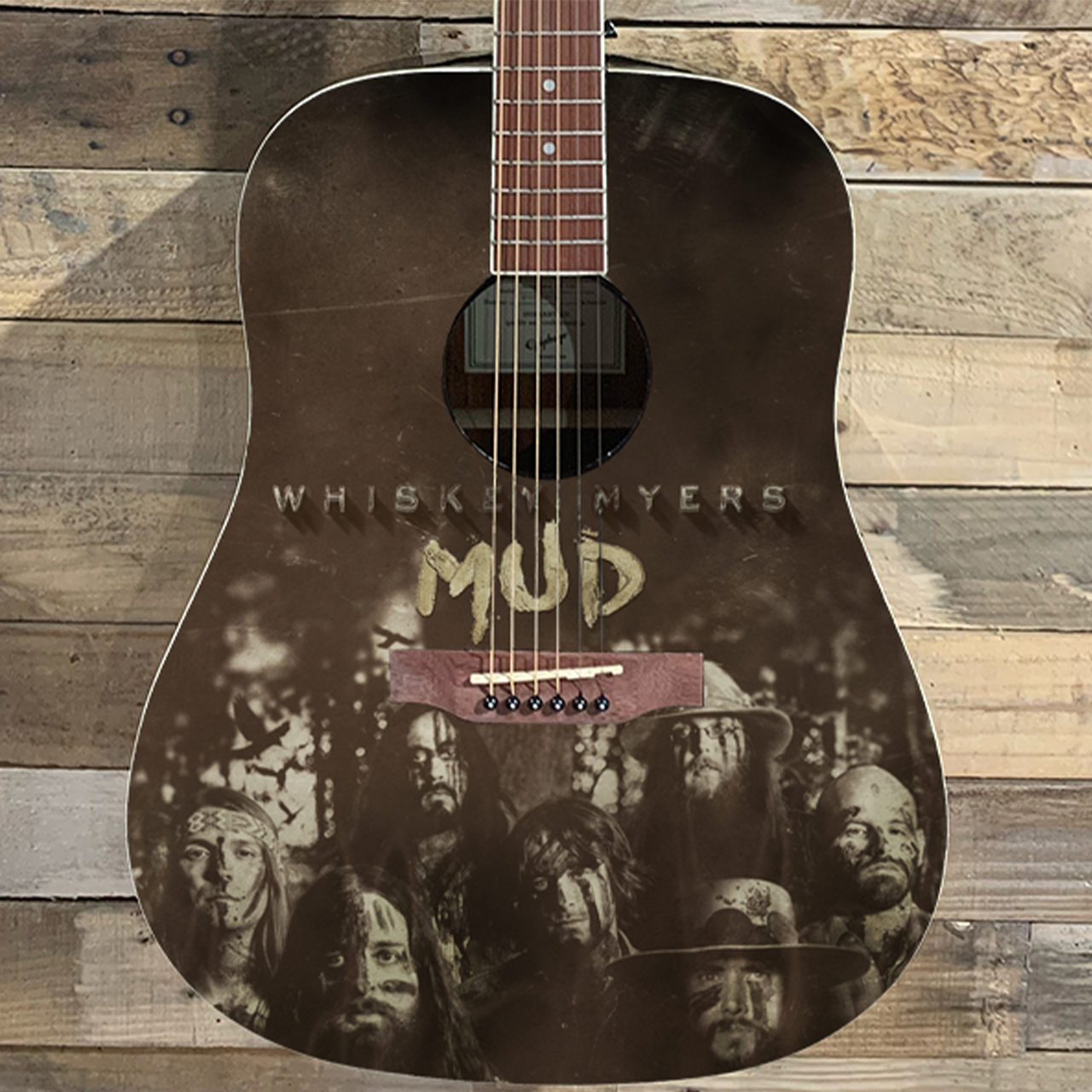 2024 Whiskey Myers Mud Branded Acoustic Guitar – Whiskey Myers Official ...