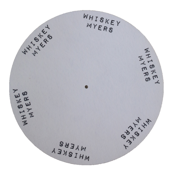 White Logo Record Slipmat