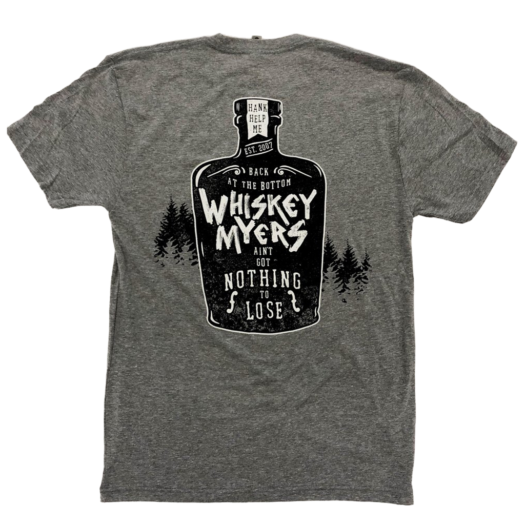 skud Arashigaoka cowboy 2022 Whiskey Myers Grey Bottle Tee – Whiskey Myers Official Merchandise